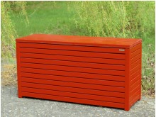 Auflagenbox / Kissenbox, Größe: 165 x 60 x 85 cm / Oberfläche: Nordisch Rot