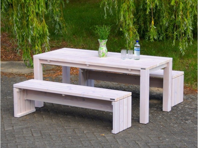 heimischem Holz Gartenmöbel aus Zeitlose Gartentisch -